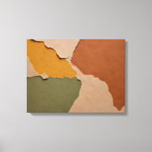 Erdessenz rustikale Farbspritze Kunst Leinwanddruck (Vorderseite)