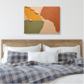 Erdessenz rustikale Farbspritze Kunst Leinwanddruck (Insitu (Schlafzimmer))
