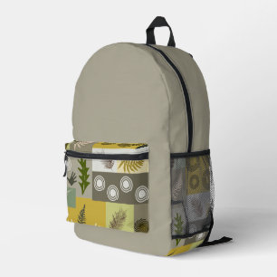 Erdfarbe Bedruckter Rucksack