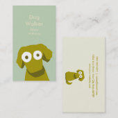 Erdfarbe Hund Visitenkarte (Vorne/Hinten)