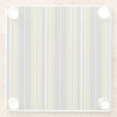 Erdfarben Lettische Rockstreifen Traditionell Glasuntersetzer (Rückseite)