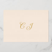 Erdfarben rustikale Blüte Save the Date Herbst Folieneinladung (Rückseite)