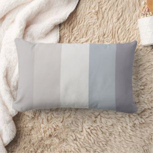 Erdfarbene Blautöne Gestreifte Rückenkissen-Zierki Lendenkissen