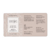Erdfarbene Boho-Muster-Logo 2OZ-Tropfflasche (Vorne)