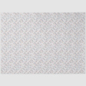 Erdfarbene Herz-Tissue-Papier Seidenpapier (Vorderseite)