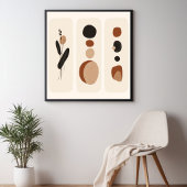 Erdfarbene Kollektion Poster