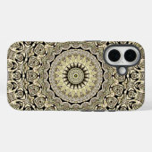 Erdfarbene Mandala Intricate geometrische Muster Case-Mate iPhone Hülle (Rückseite (Horizontal))