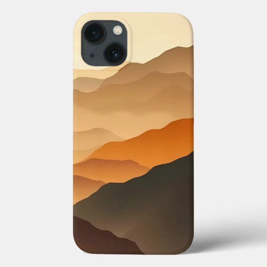 Erdfarbener Gradienten-Wüsten-iPhone-Case Case-Mate iPhone Hülle (Rückseite)