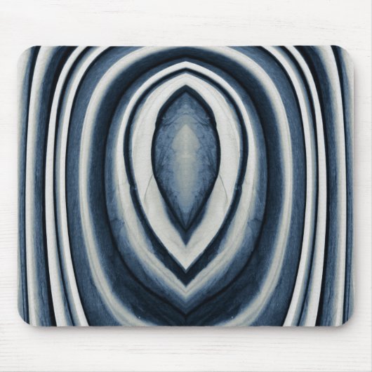 Erdfarbenes Blau abstraktes Muster Mousepad (Vorne)