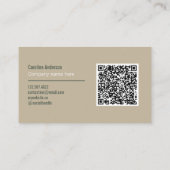 Erdfarbenformen Visitenkarte (Rückseite)