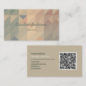 Erdfarbenformen Visitenkarte (Vorne/Hinten)