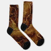 Erdfarbmarmormuster mit komplizierten Venen Socken (Rechts)