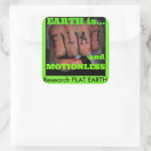 Erdfäuste Quadratischer Aufkleber (Tasche)