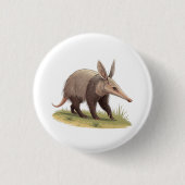 Erdferkel Button (Vorderseite)