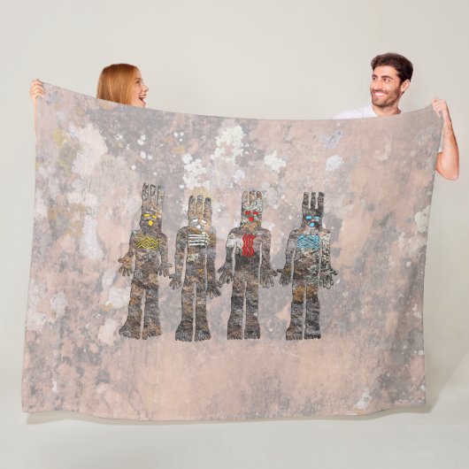 Erdfeuer und Wasser Fleecedecke (Beispiel)