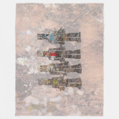 Erdfeuer und Wasser Fleecedecke (Vorderseite)