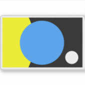 Erdflagge Aufkleber (Vorderseite)