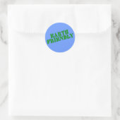 ERDFREUNDLICHE T-Shirts und Tasche des Earth Day Runder Aufkleber (Tasche)