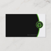 Erdfreundliche Visitenkarten Visitenkarte (Rückseite)