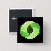 Erdfreundlicher Knopf Button (Vorne & Hinten)