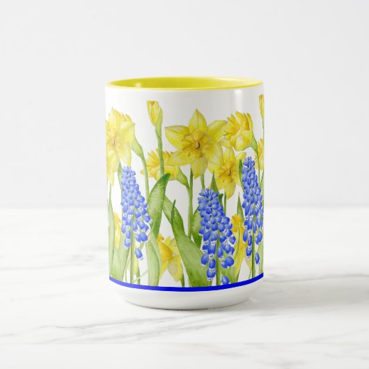 Erdfrühling auf einer Combo-Tasse (M,D) Tasse (Zentrum)