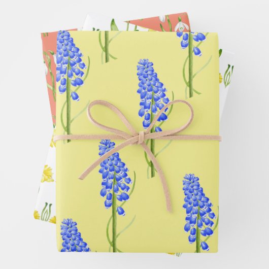 Erdfrühling auf Papierfolien (M,D,S) Geschenkpapier Set (Beispiel)