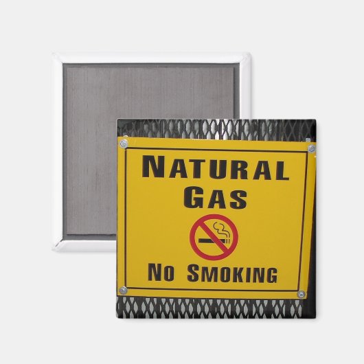 Erdgas Magnet (Vorderseite/Rückseite)