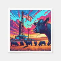 Erdgas-Rippe bei Sunset-Rindern und amerikanischer