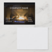 Erdgasfeuerklotz Visitenkarte (Vorne/Hinten)