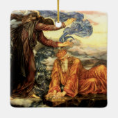 Erdgebunden an Evelyn De Morgan, Viktorianische Ku Keramikornament (Rückseite)