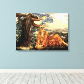 Erdgebunden an Evelyn De Morgan, Viktorianische Ku Leinwanddruck (Insitu (Holzboden))