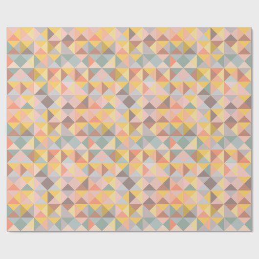 Erdgelb braun geometrische Formen rustikal modern Geschenkpapier (Flach)