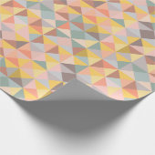 Erdgelb braun geometrische Formen rustikal modern Geschenkpapier (Ecke)