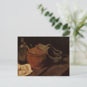 Erdgeschirr, Flaschen und Kleider, Vincent van Gog Postkarte (Stehend Vorderseite)