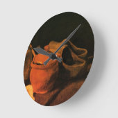 Erdgeschirr, Flaschen und Kleider von Vincent van  Runde Wanduhr (Winkel)