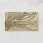 Erdgeschmückte, elegante Visitenkarte (Vorderseite)