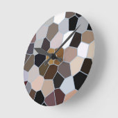 Erdgeschoss-Mosaikmuster Runde Wanduhr (Winkel)