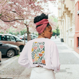 Erdgeschoss - Terracotta, Sage & Dusty Button Sweatshirt