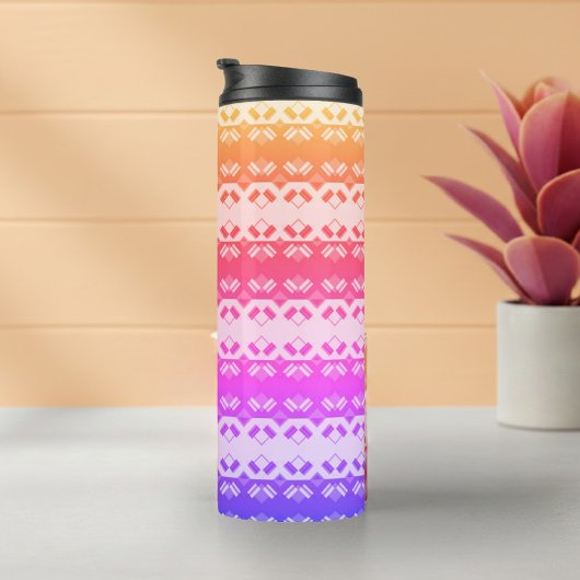 Erdgitter Regenbogen Sommer Thermosbecher