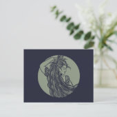 Erdgöttin Grüne Hexe Heide Druide Hexen Postkarte (Stehend Vorderseite)