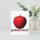 Erdgravität Postkarte (Stehend Vorderseite)