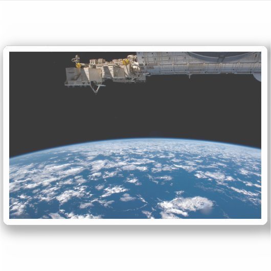 Erdgrenze oder Horizont Aufkleber (Vorderseite)