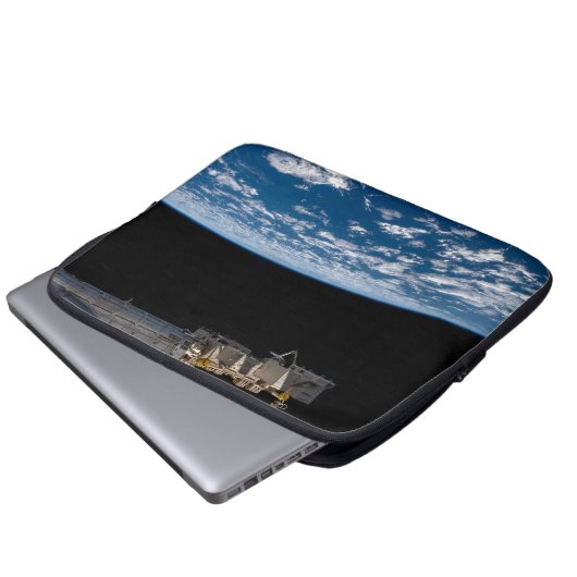 Erdgrenze oder Horizont Laptopschutzhülle (Vorne Knopf)