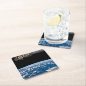 Erdgrenze oder Horizont Rechteckiger Pappuntersetzer (Vor Ort)