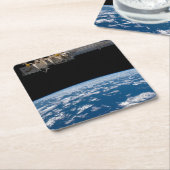 Erdgrenze oder Horizont Rechteckiger Pappuntersetzer (angewinkelt)