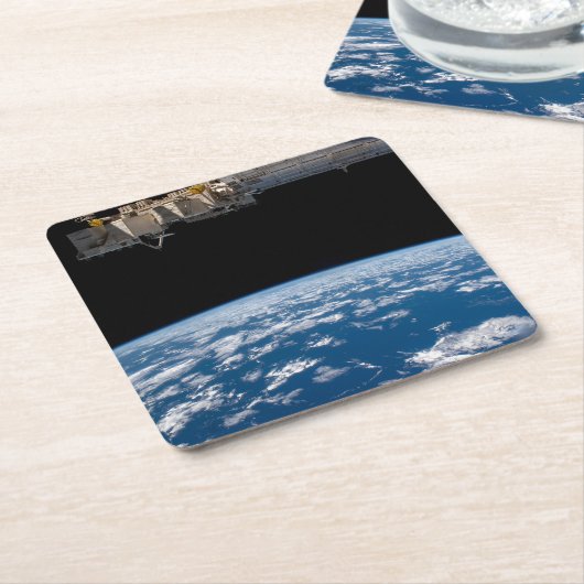 Erdgrenze oder Horizont Rechteckiger Pappuntersetzer (angewinkelt)