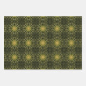 Erdgrün geometrisches Muster Nr. 2 Geschenkpapier Set (Vorderseite 3)