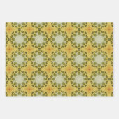 Erdgrün geometrisches Muster Nr. 3 Geschenkpapier Set (Vorderseite 2)