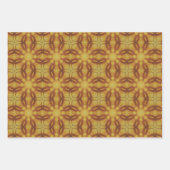 Erdgrün geometrisches Muster Nr. 7 Geschenkpapier Set (Vorderseite 3)
