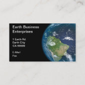 Erdhandelsunternehmen Visitenkarte (Rückseite)